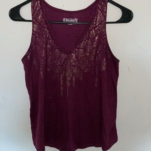 Purple and gold tank